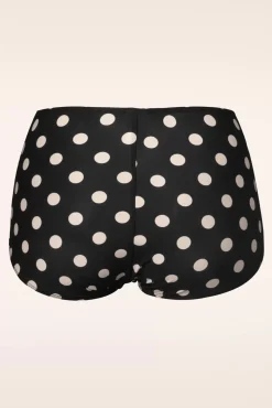 Discount Klassieke Polka-Bikinibroek In Zwart En Wit Vrouwen Bikini's