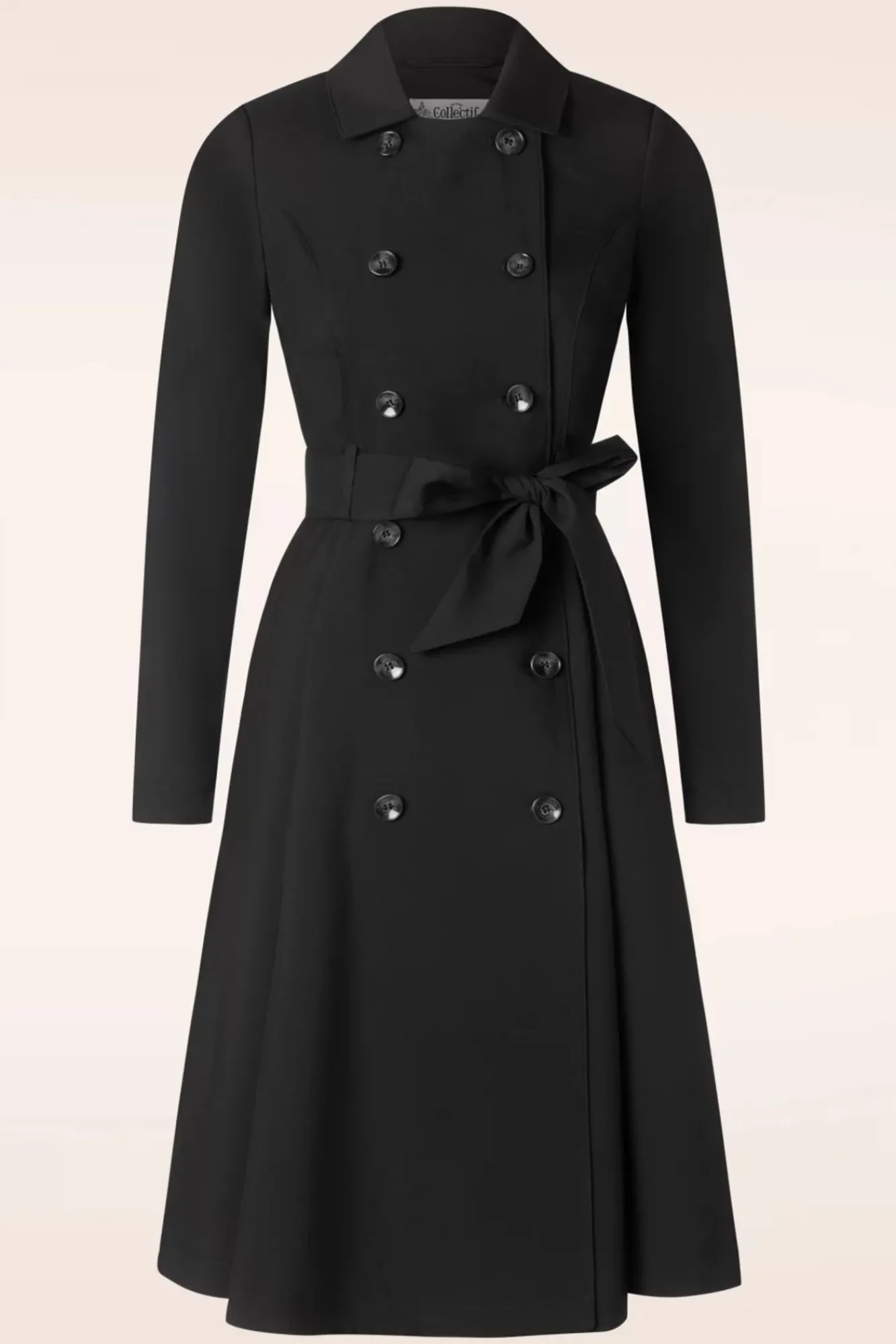 Discount Korrina Swing Trenchcoat In Zwart Vrouwen Jassen