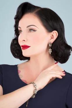 Best Kristallen Bladeren Oorbellen In Goud Vrouwen Sieraden