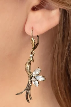 Sale Kristallen Dwergpapegaaien Oorbellen In Goud Vrouwen Sieraden