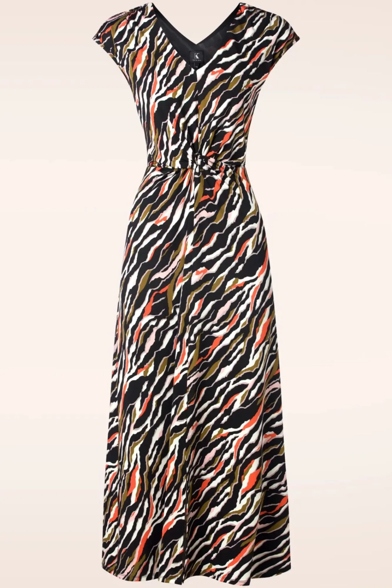 Best Kyra Geknoopte Maxi Jurk In Zwart Vrouwen Plus Size Jurken