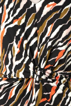 Best Kyra Geknoopte Maxi Jurk In Zwart Vrouwen Plus Size Jurken