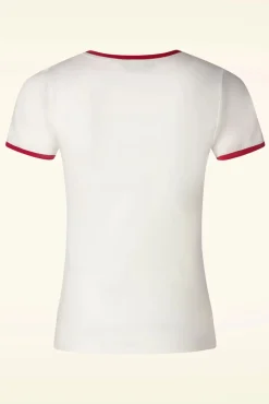 Outlet Lago Di Garda T-Shirt In Gebroken Wit Vrouwen T-Shirts