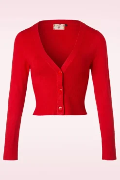 Hot Let's Go Dancing Vest In Lipstick Red Vrouwen Vestjes
