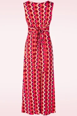 Discount Lia Maxi Jurk In Fuchsia Vrouwen Plus Size Jurken