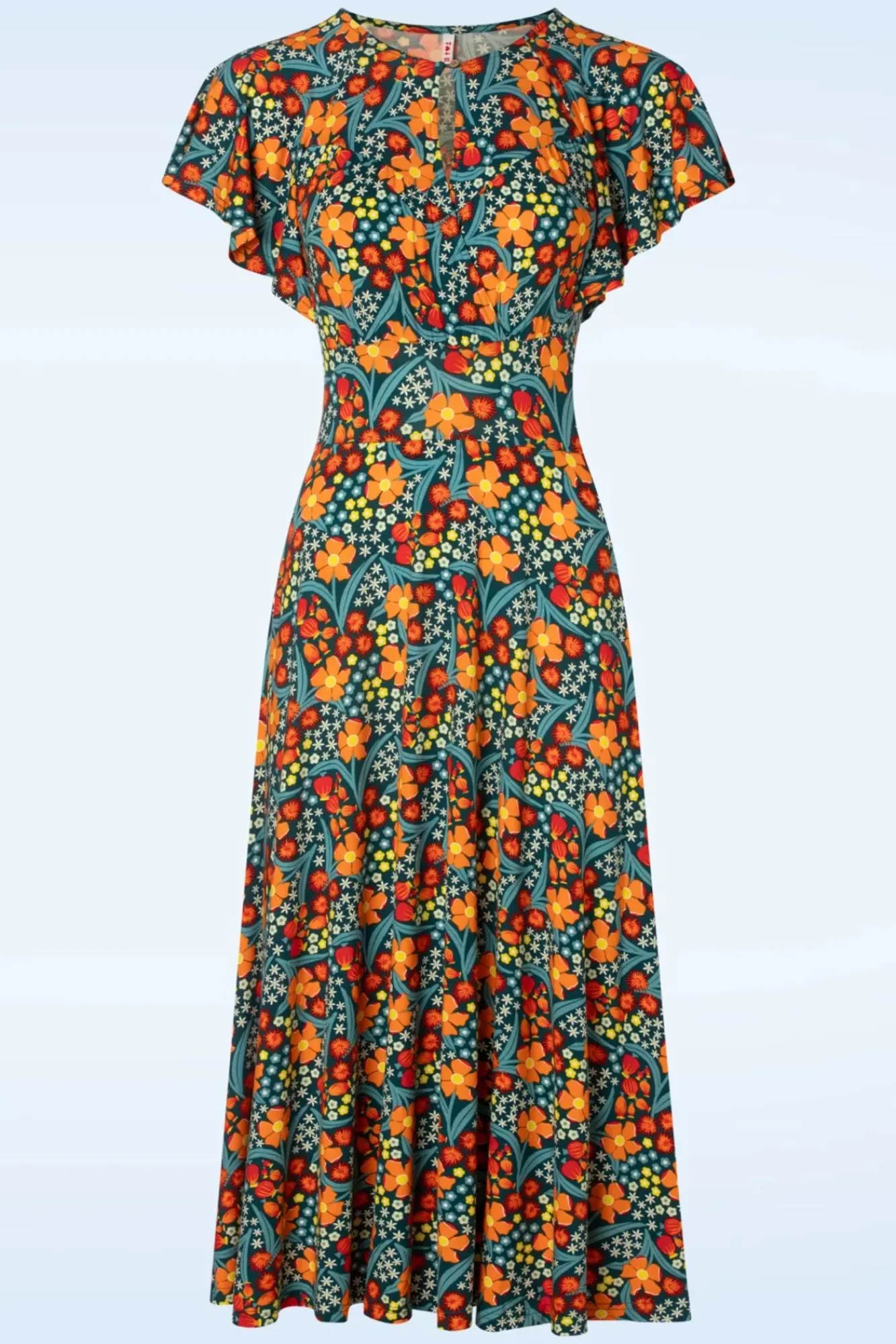 Lightest Wings Jurk In Lovely Millefleurs Vrouwen Midi Jurken