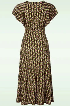 Discount Lightest Wings Jurk In Pineapple Shell Vrouwen Midi Jurken