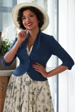 Best Liza Lee Becoming Versatility Chic Blazer In Marineblauw Vrouwen Jassen