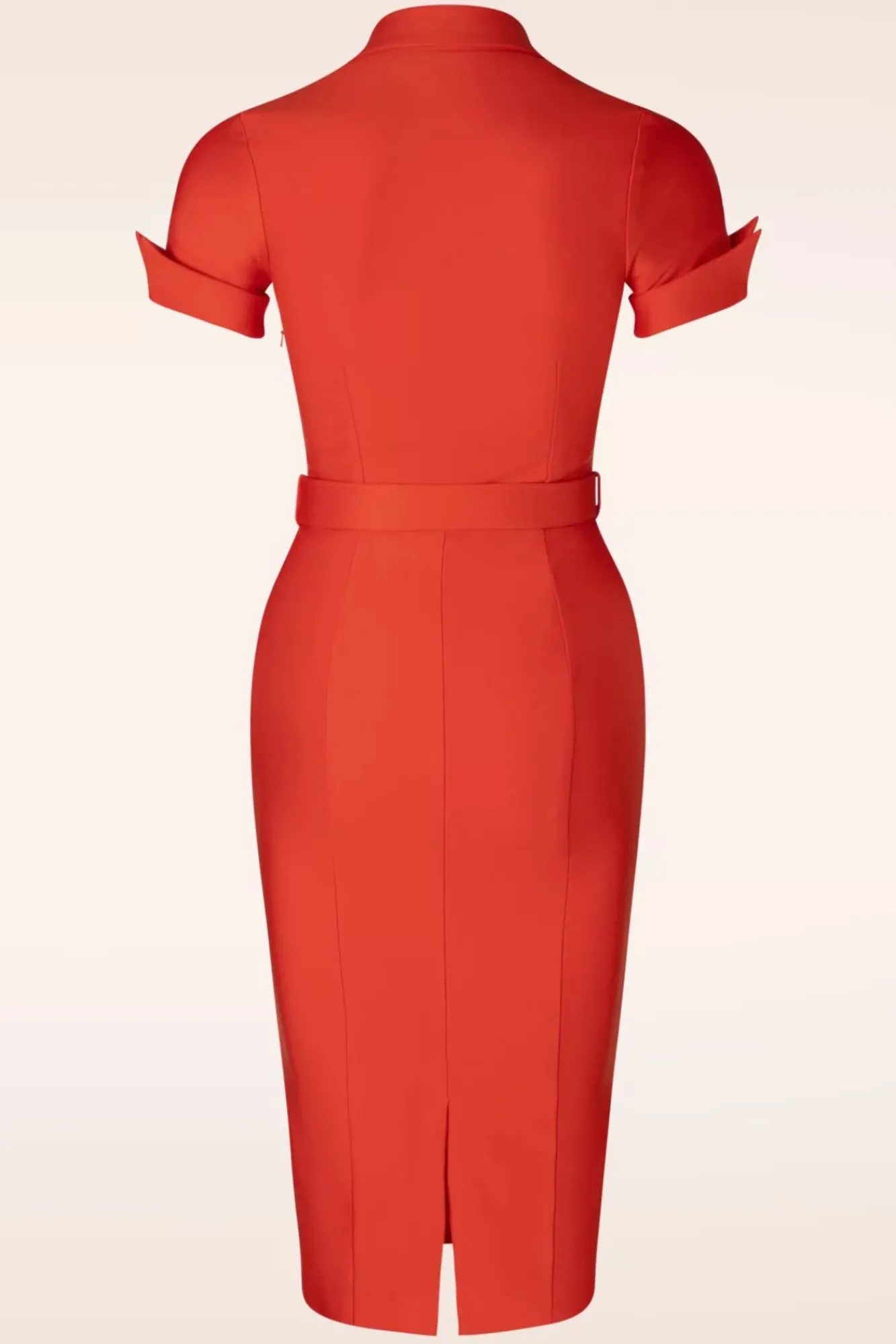 Hot Lois Pencil Jurk In Rood Vrouwen Effen Jurken