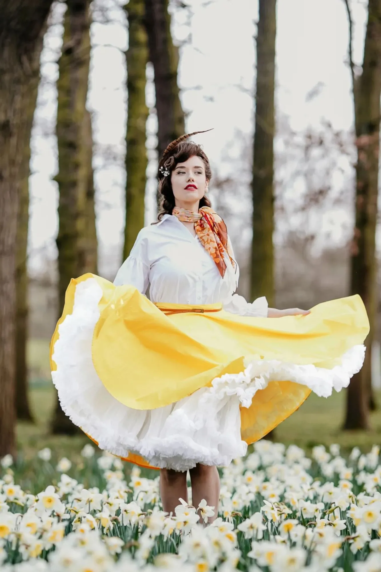 New Lola Lifeforms-Rok In Wit Vrouwen Petticoats