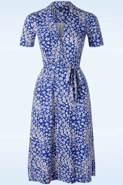 Lola Mercy Jurk In Diep Ultramarine Blauw Vrouwen A Lijn Jurken