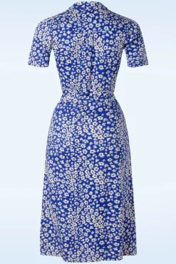 Lola Mercy Jurk In Diep Ultramarine Blauw Vrouwen A Lijn Jurken