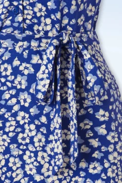 Lola Mercy Jurk In Diep Ultramarine Blauw Vrouwen A Lijn Jurken