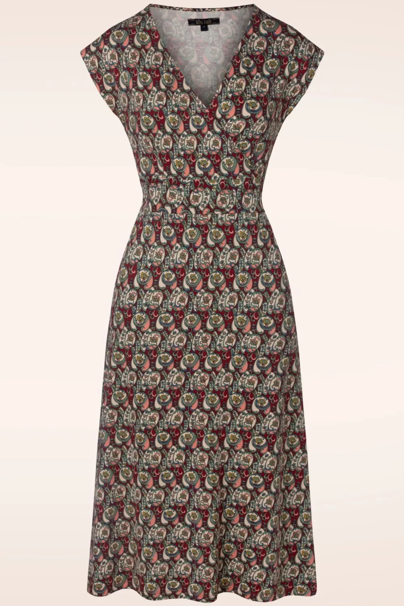 Clearance Lot Navarro Midi-Jurk In True Rood Vrouwen Midi Jurken