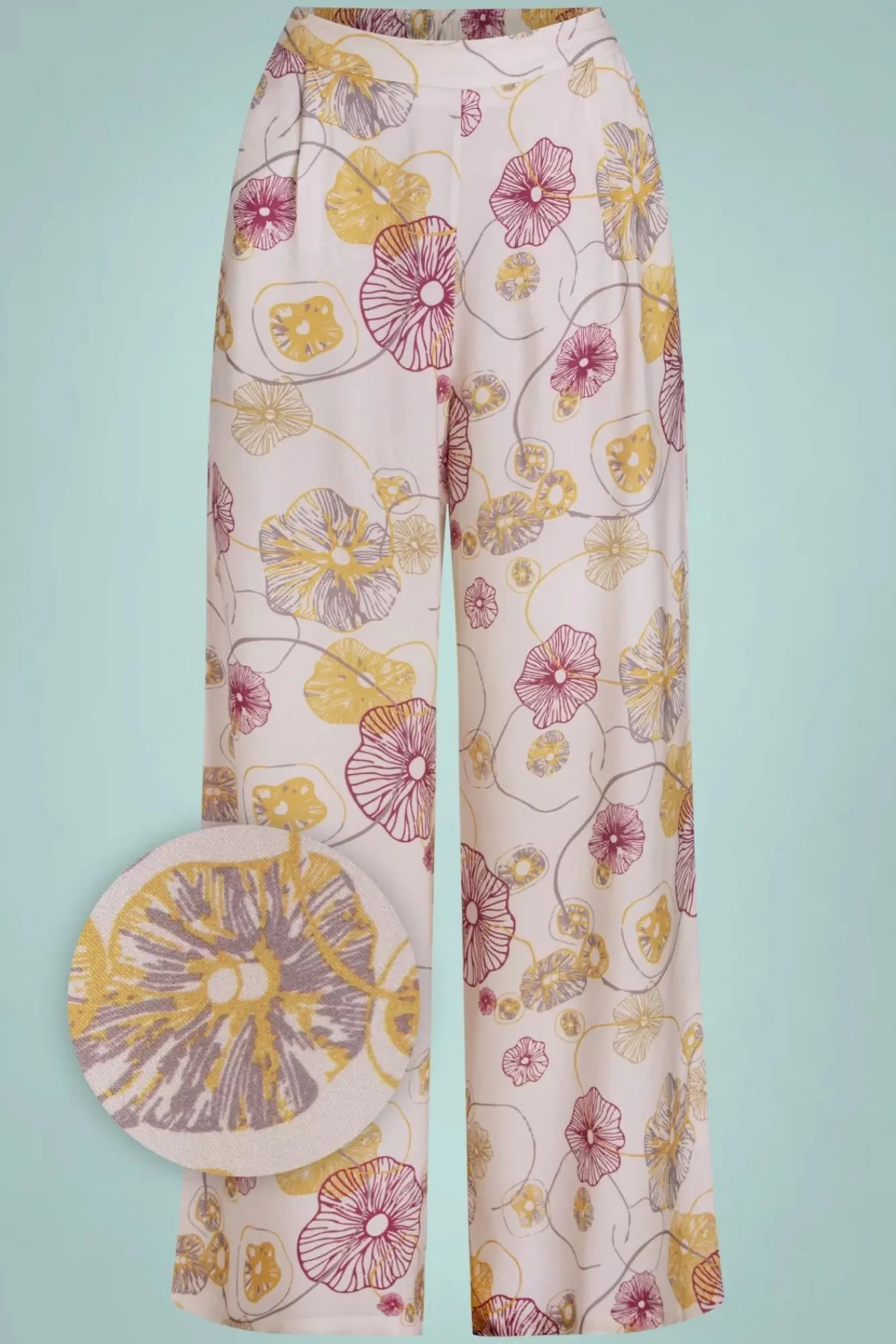 Outlet Lotus Wijde Broek In Gebroken Wit Vrouwen Broeken