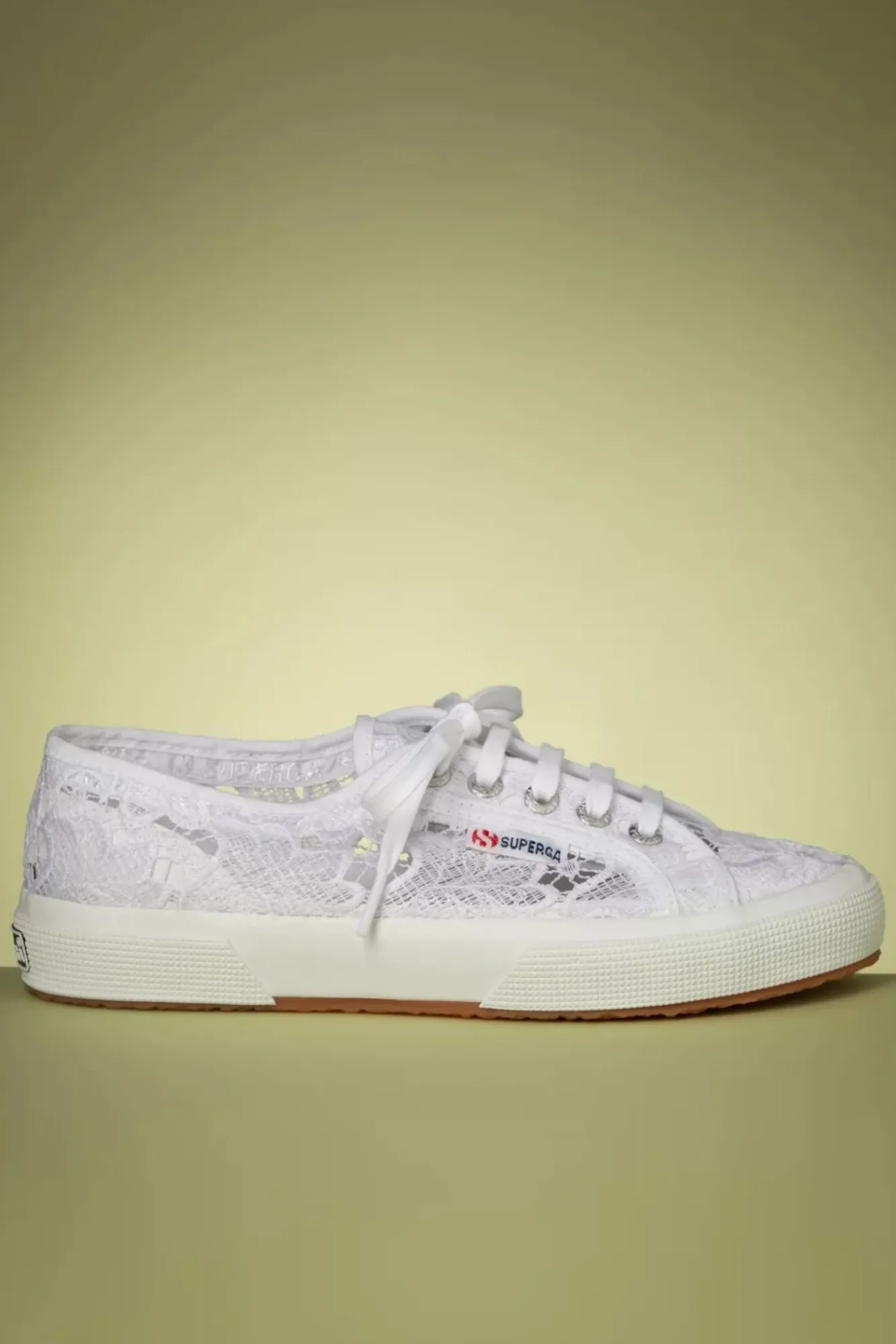 Outlet Macrame Sneakers In Wit Vrouwen Sneakers