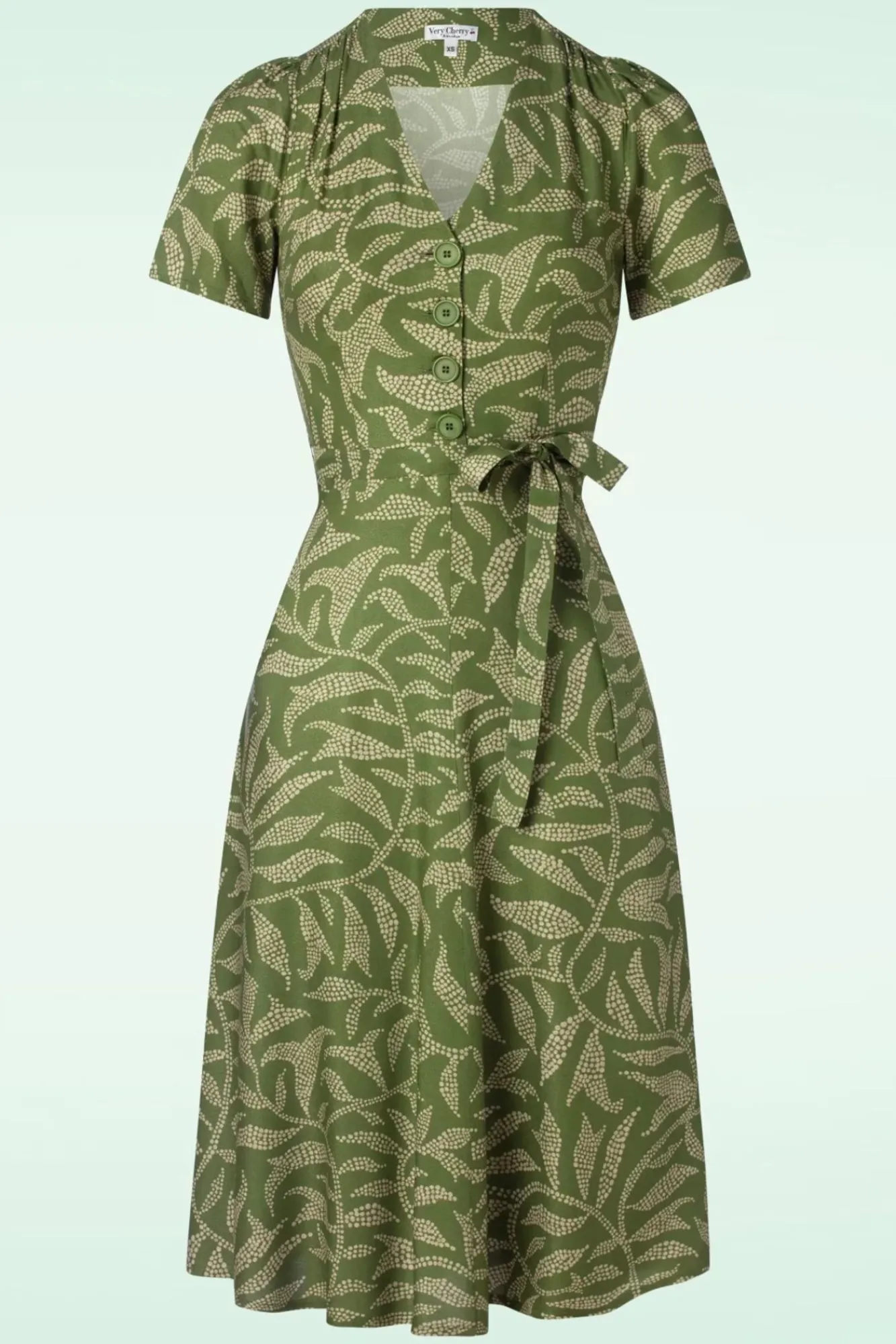 Sale Magnolia Celebes Jurk In Groen Vrouwen Swing Jurken