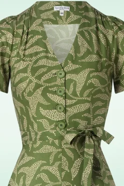 Sale Magnolia Celebes Jurk In Groen Vrouwen Swing Jurken