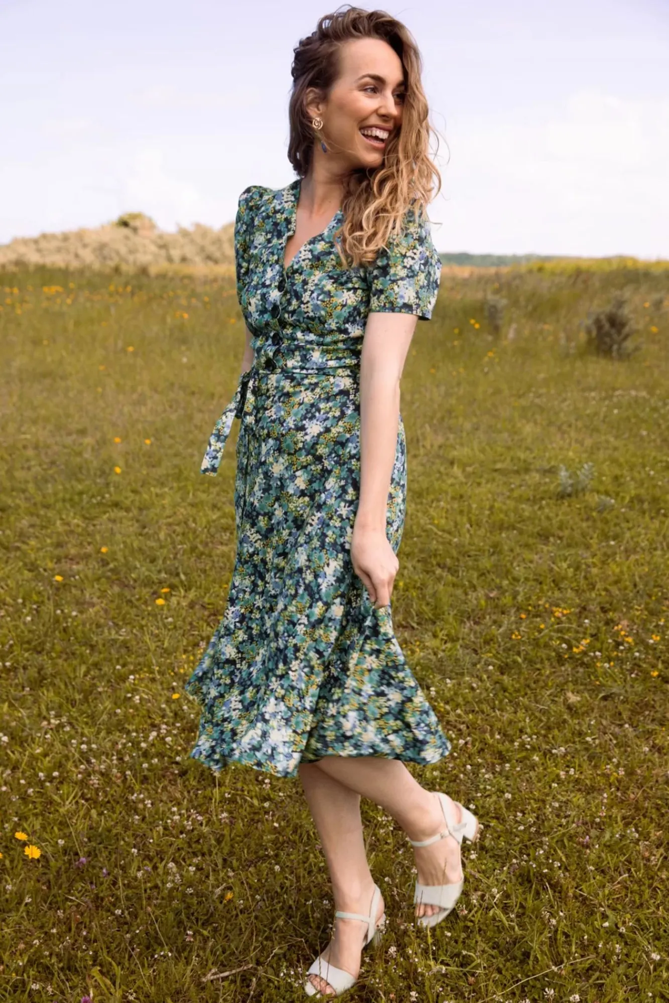 Hot Magnolia My Fair Lady Jurk In Blauw Vrouwen Swing Jurken