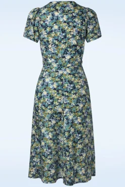 Hot Magnolia My Fair Lady Jurk In Blauw Vrouwen Swing Jurken