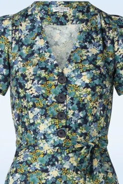 Hot Magnolia My Fair Lady Jurk In Blauw Vrouwen Swing Jurken