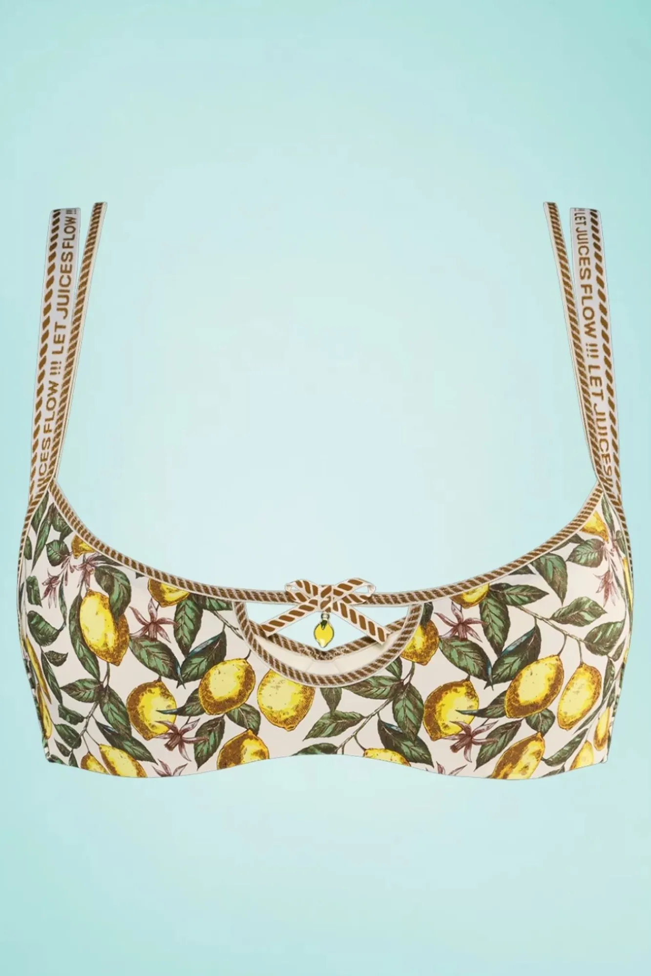 Discount Mambo Amalfi Demi-Bh Met Citroenprint In Creme Vrouwen Bh's