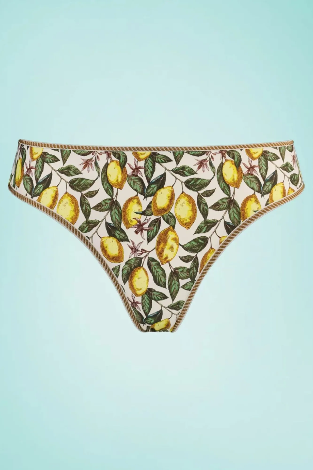 Discount Mambo Amalfi Vlinderbroekje Met Citroenprint In Creme Vrouwen Lingerie