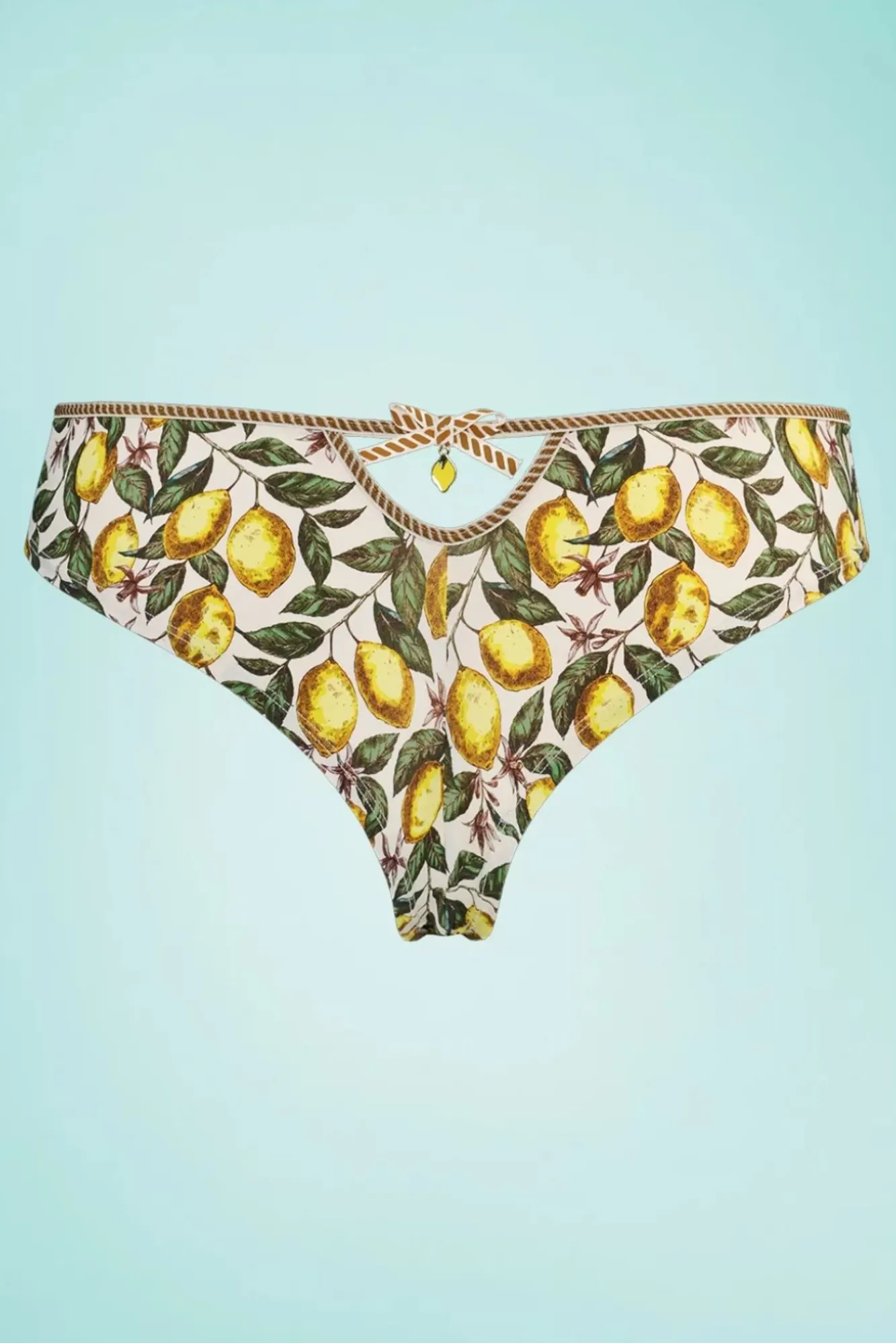 Discount Mambo Amalfi Vlinderbroekje Met Citroenprint In Creme Vrouwen Lingerie