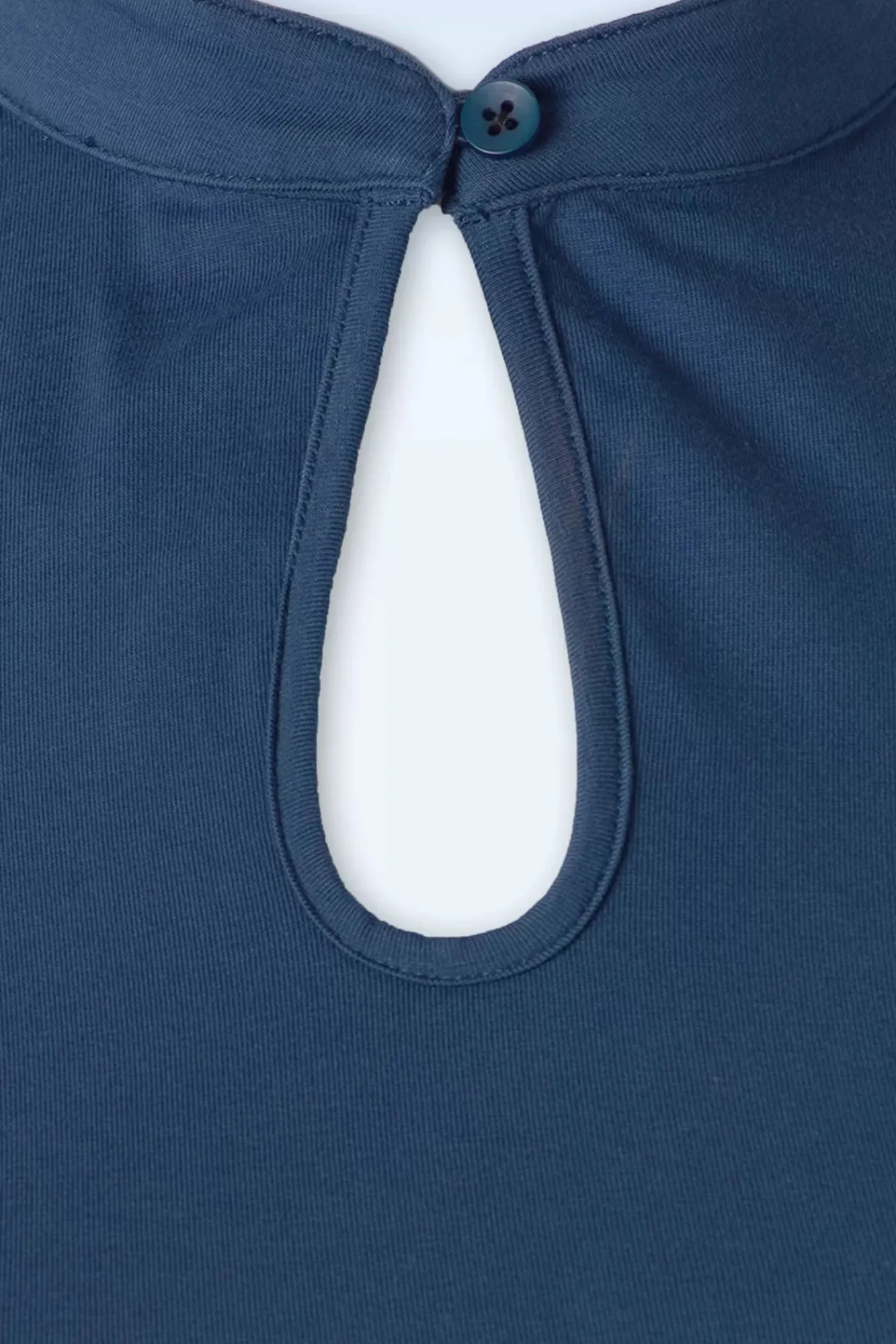 New Mandarin Collar Top In Marineblauw Vrouwen Tops