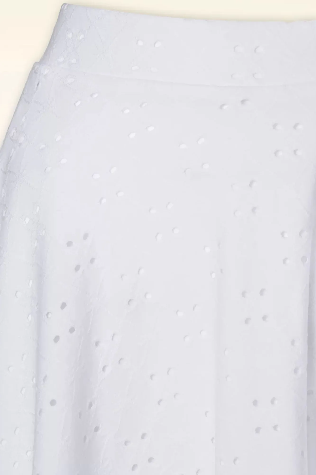 Clearance Mandy Swing Rok In Wit Vrouwen Rokken