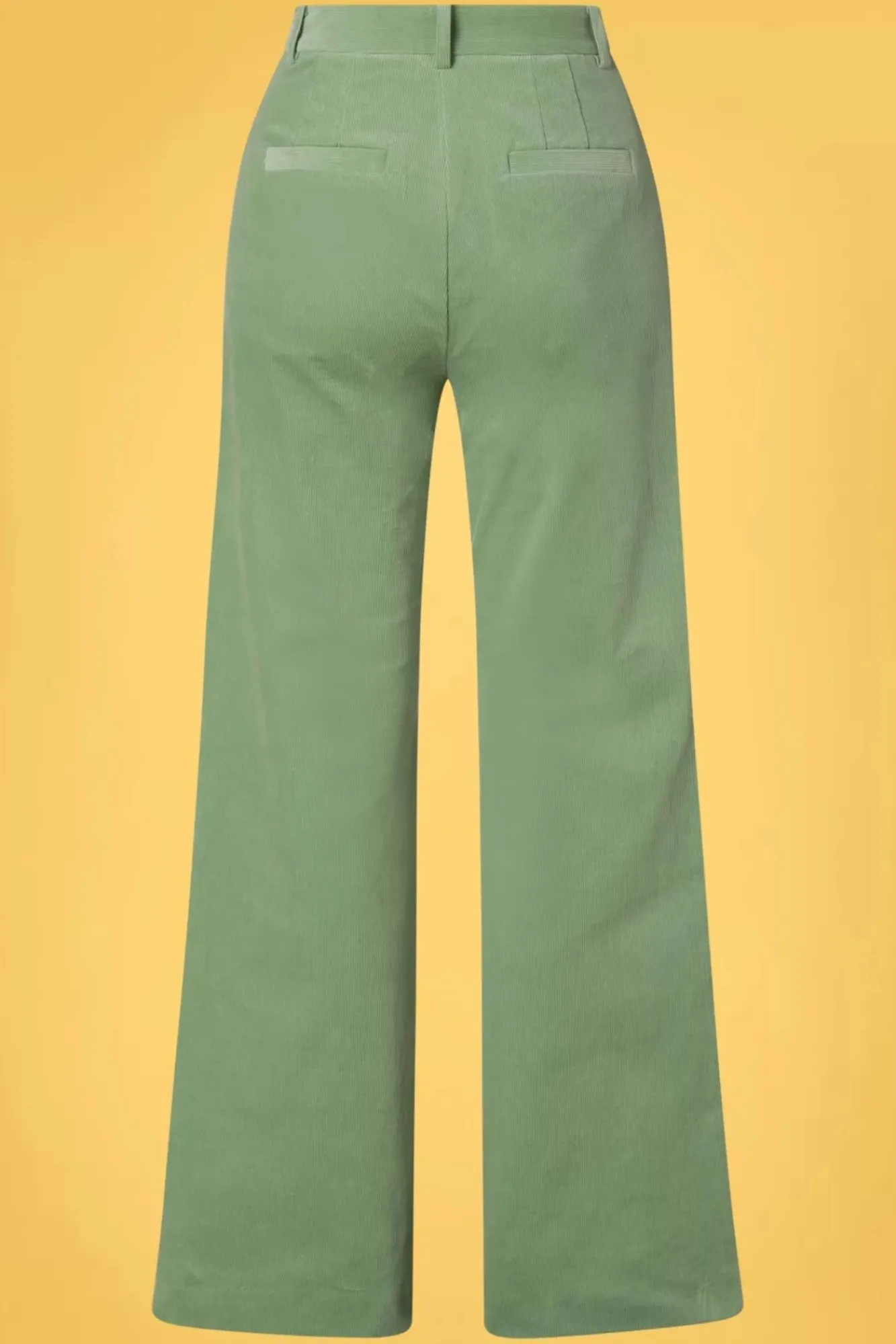 Hot Marcie Babyrib Broek In Basilicumgroen Vrouwen Broeken