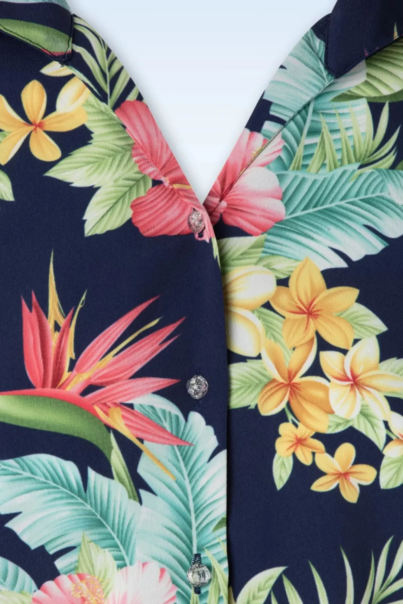 Best Maria Tuck In Or Tie Up Blouse In Honolulu Marineblauw Vrouwen Blouses