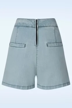 New Marlyn Shorts In Lichtblauw Vrouwen Broeken