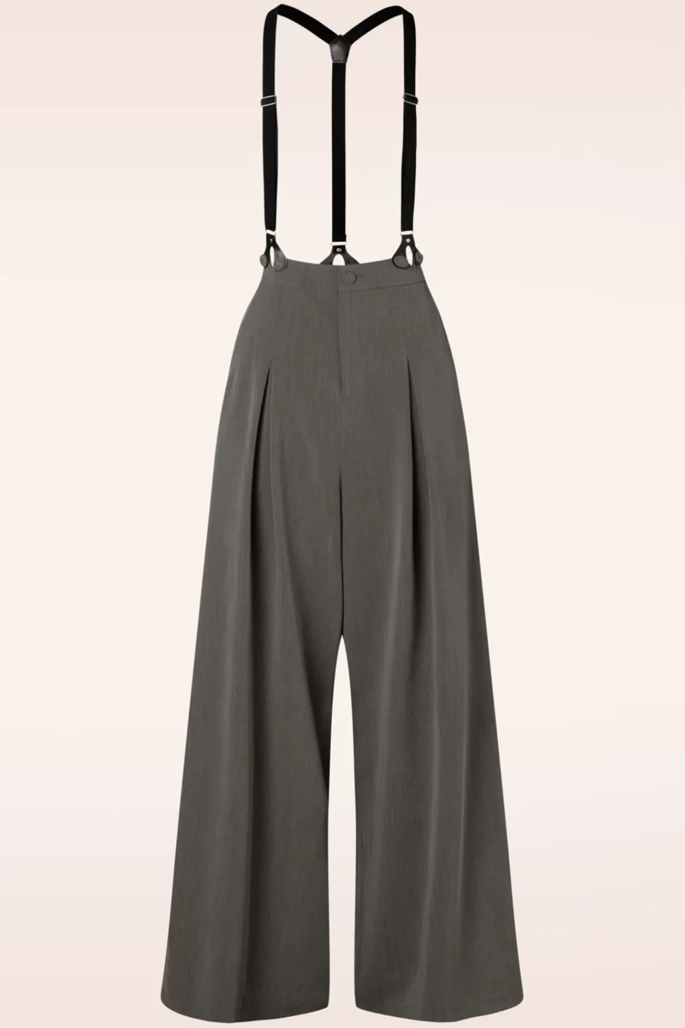 Clearance Martha Krijtstreepbroek Met Bretels In Grijs Vrouwen Broeken