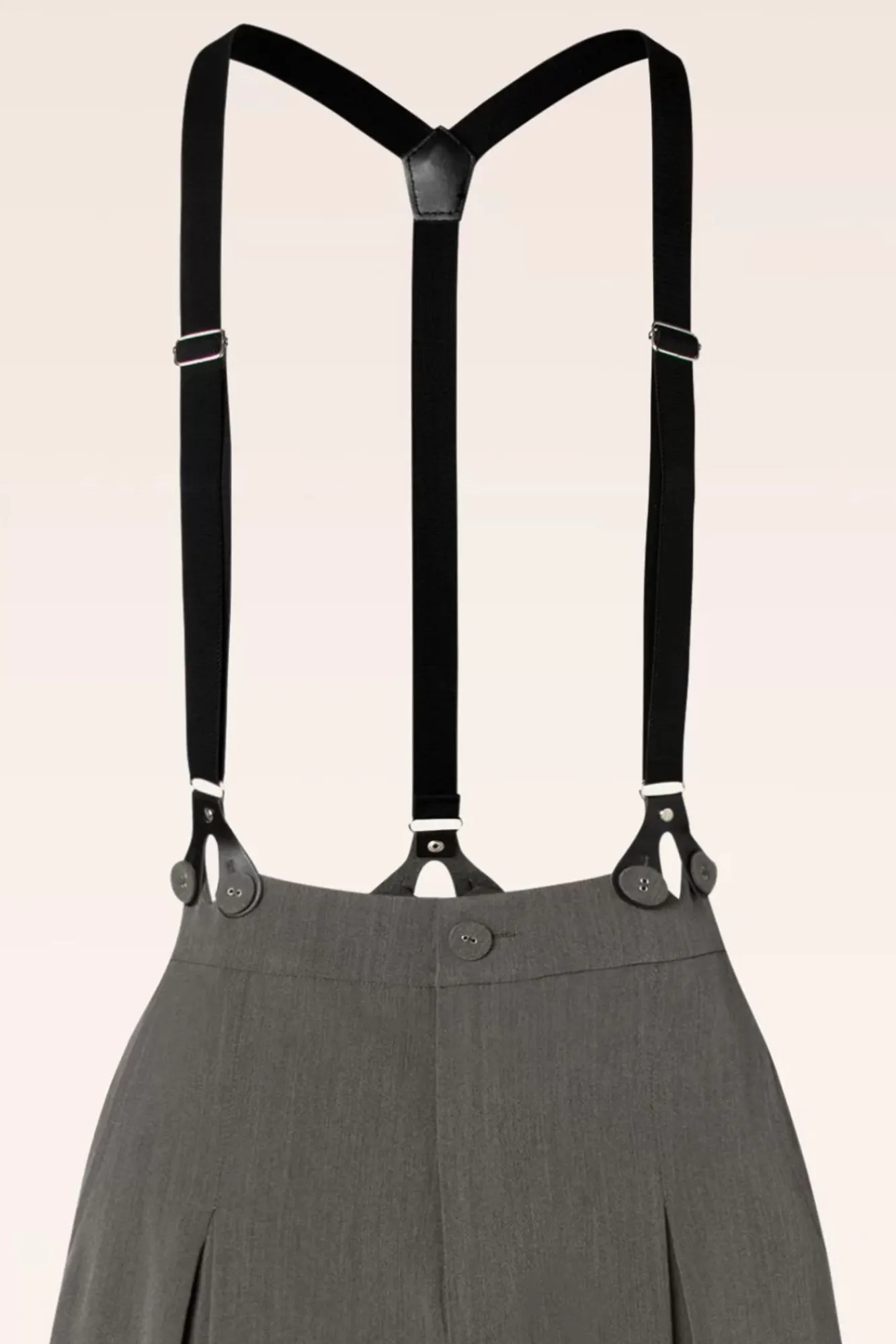 Clearance Martha Krijtstreepbroek Met Bretels In Grijs Vrouwen Broeken