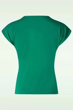 Sale Marvelous Charming Top In Ultramarine Groen Vrouwen T-Shirts