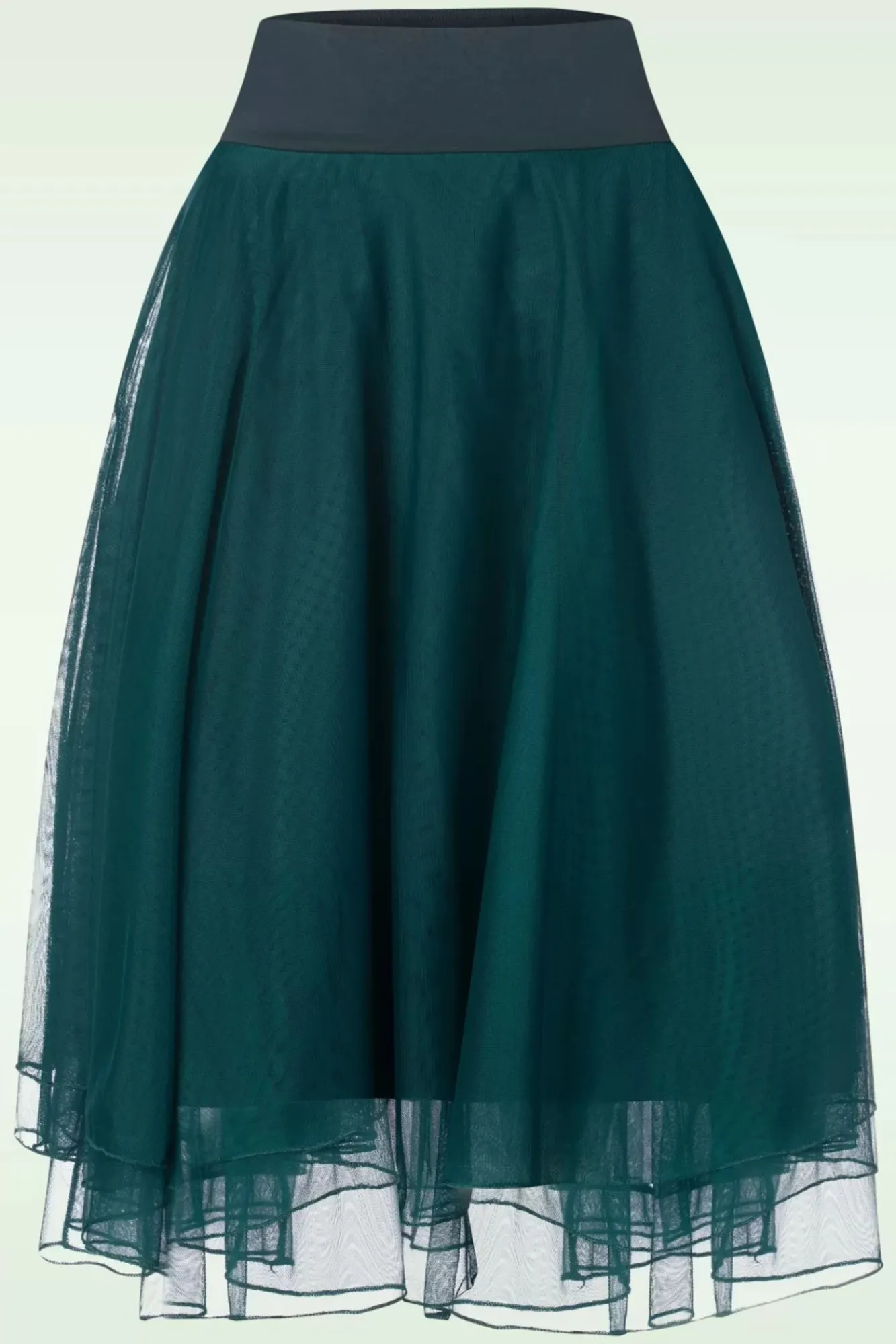 Sale Mendy Mesh Gelaagde Rok In Petrol Vrouwen Rokken