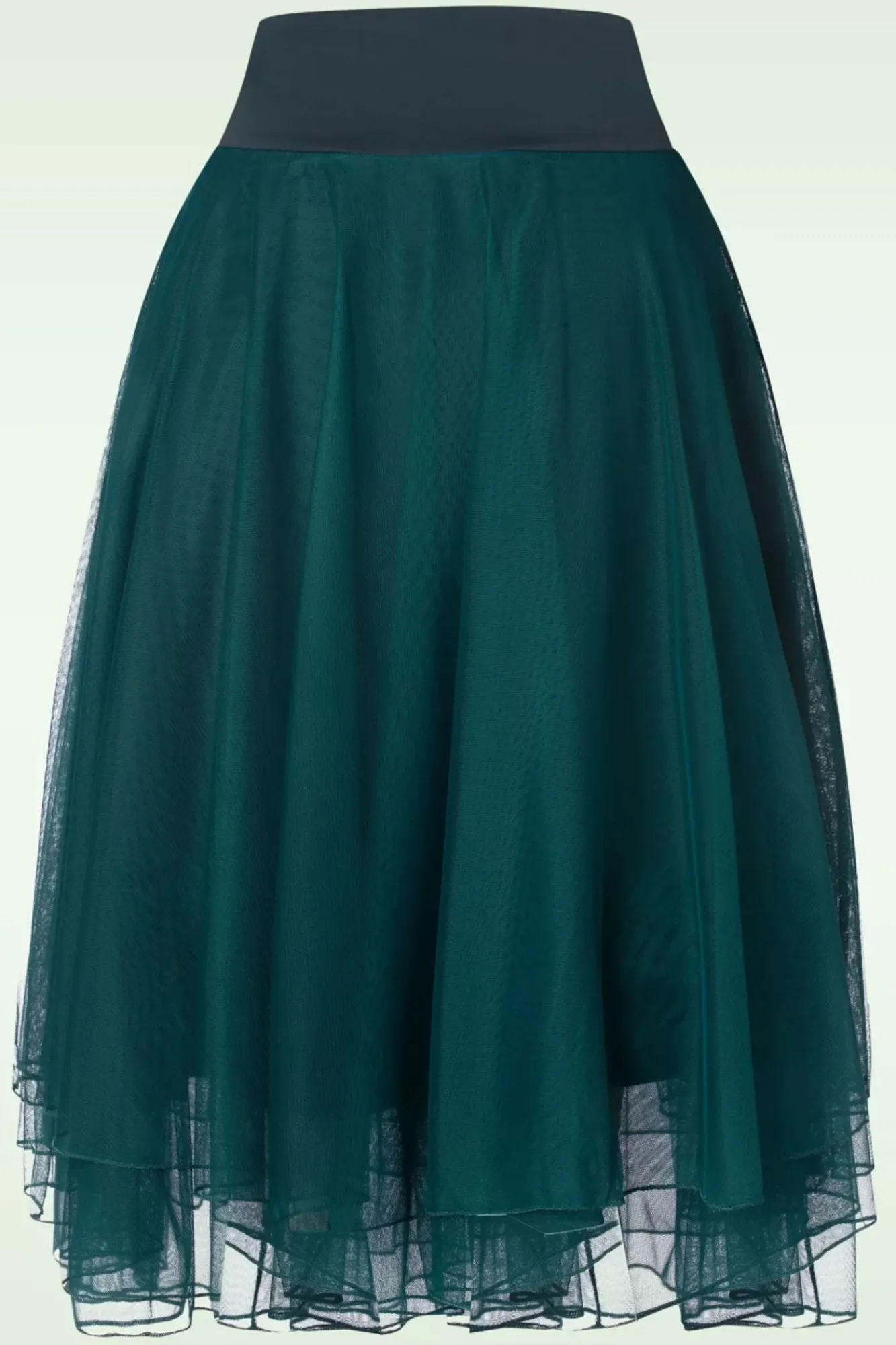 Sale Mendy Mesh Gelaagde Rok In Petrol Vrouwen Rokken