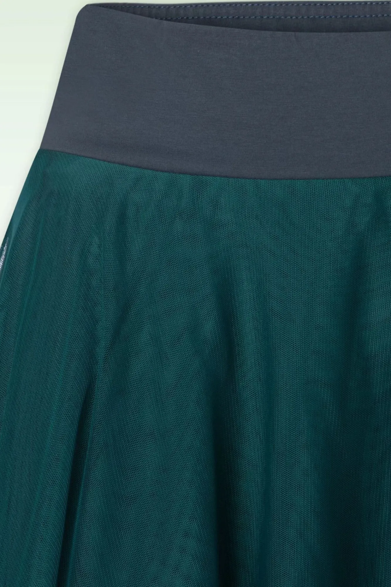 Sale Mendy Mesh Gelaagde Rok In Petrol Vrouwen Rokken