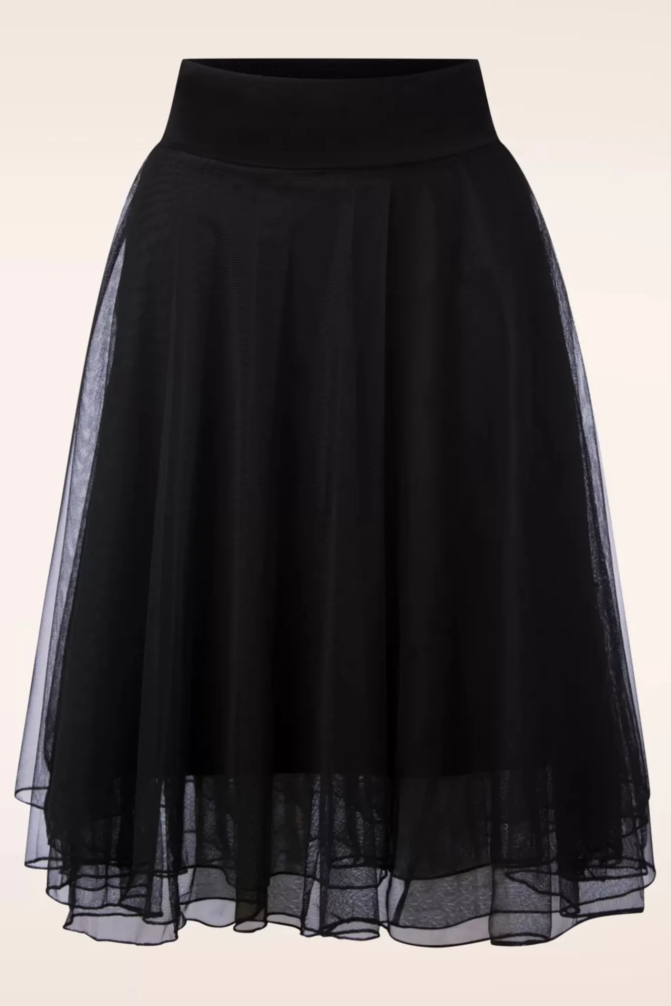 New Mendy Mesh Gelaagde Rok In Zwart Vrouwen Rokken