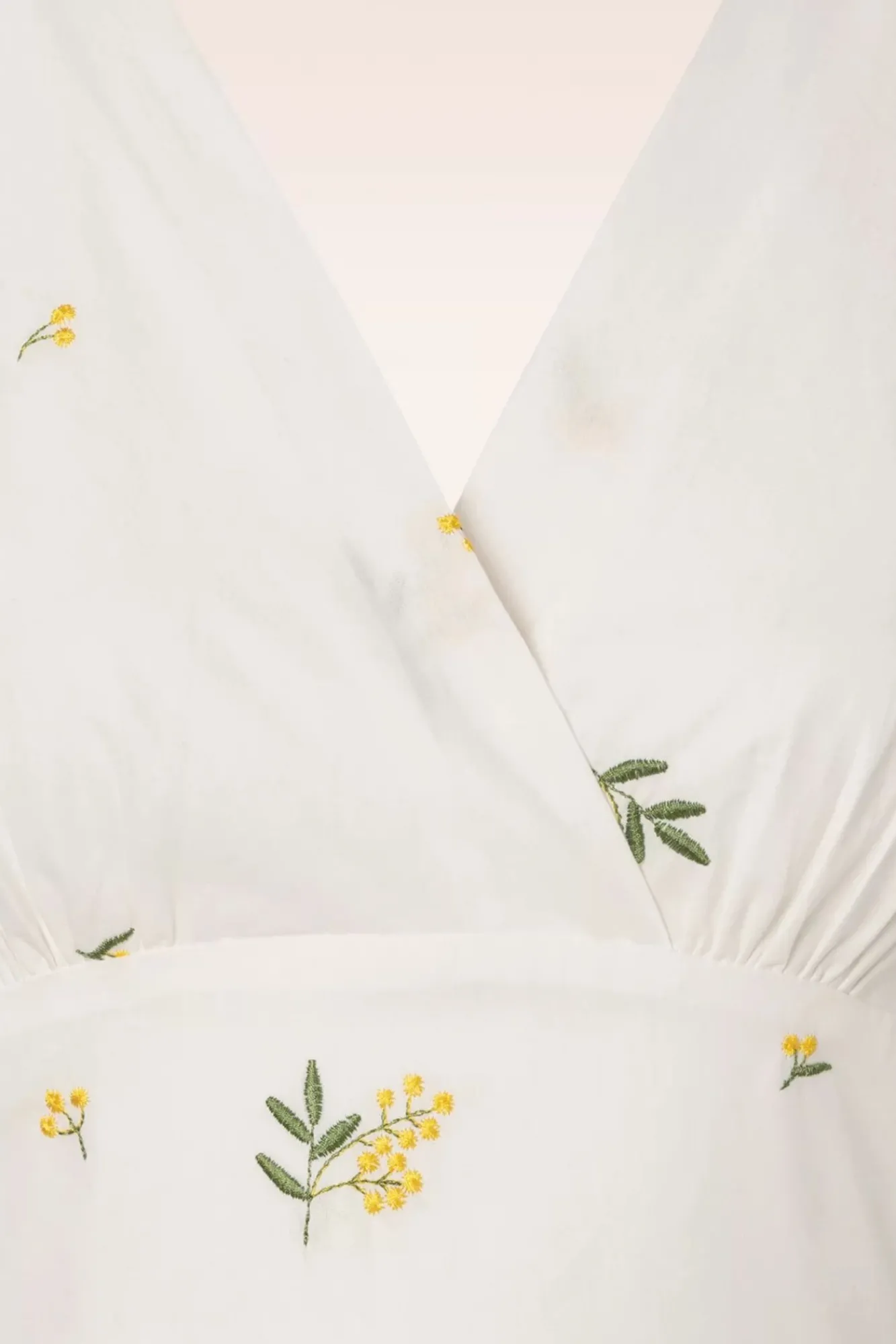 Hot Met Bloemen Geborduurde Swingjurk In Wit Vrouwen Plus Size Jurken