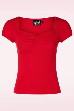 Discount Mia Top In Rood Vrouwen Tops