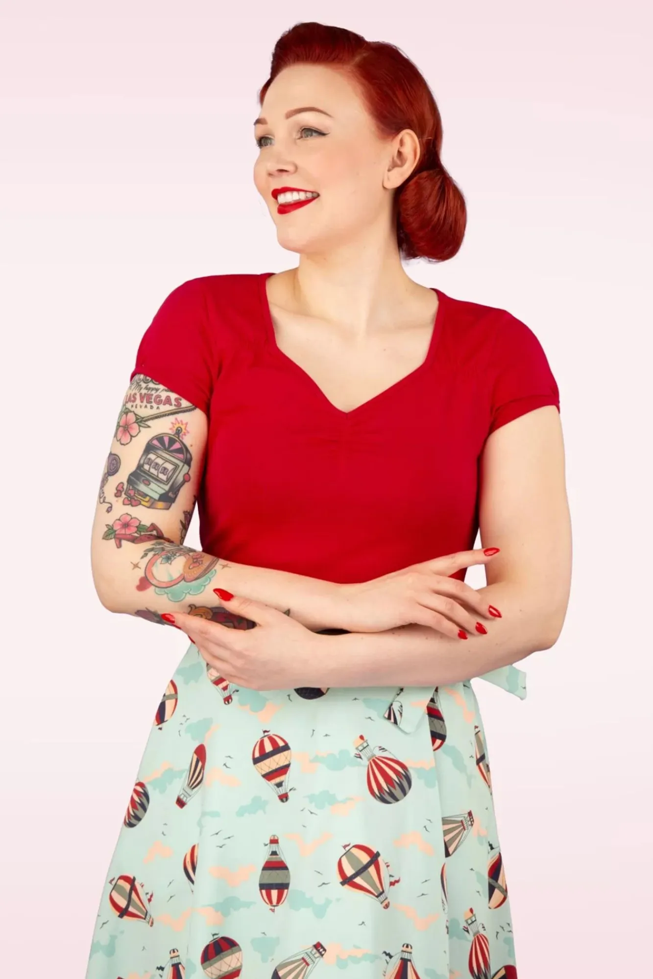 Discount Mia Top In Rood Vrouwen Tops