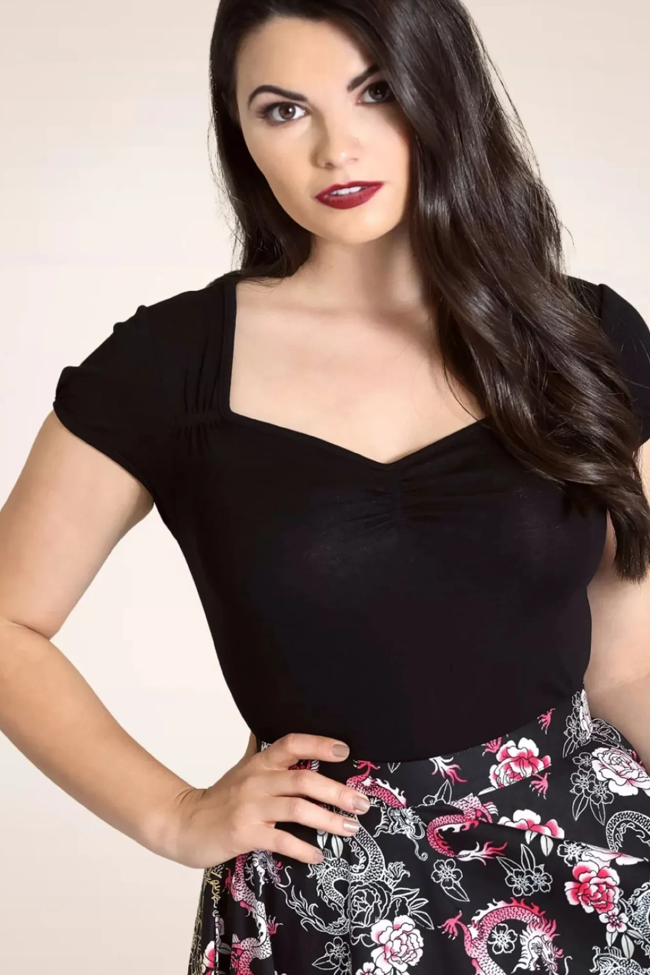 Clearance Mia Top In Zwart Vrouwen Tops