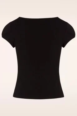 Clearance Mia Top In Zwart Vrouwen Tops