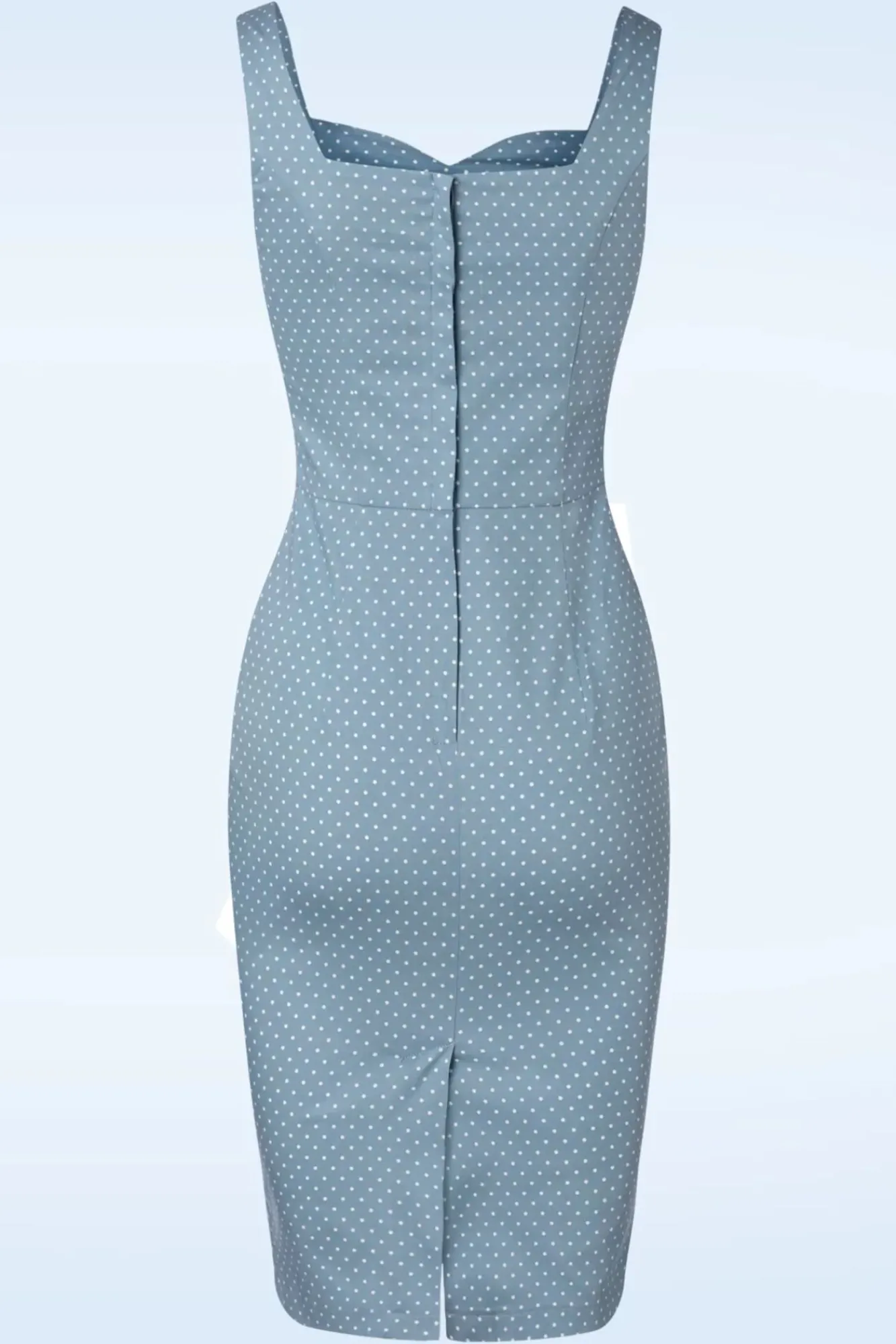 Michaella Polka Dot Pencil Jurk In Blauw Vrouwen Strakke Jurken