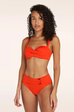 Discount Mid Waist Bikinibroekje In Zomers Rood Vrouwen Bikini's