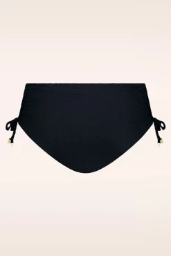 Hot Mid Waist Bikinibroekje In Zwart Snake Vrouwen Bikini's