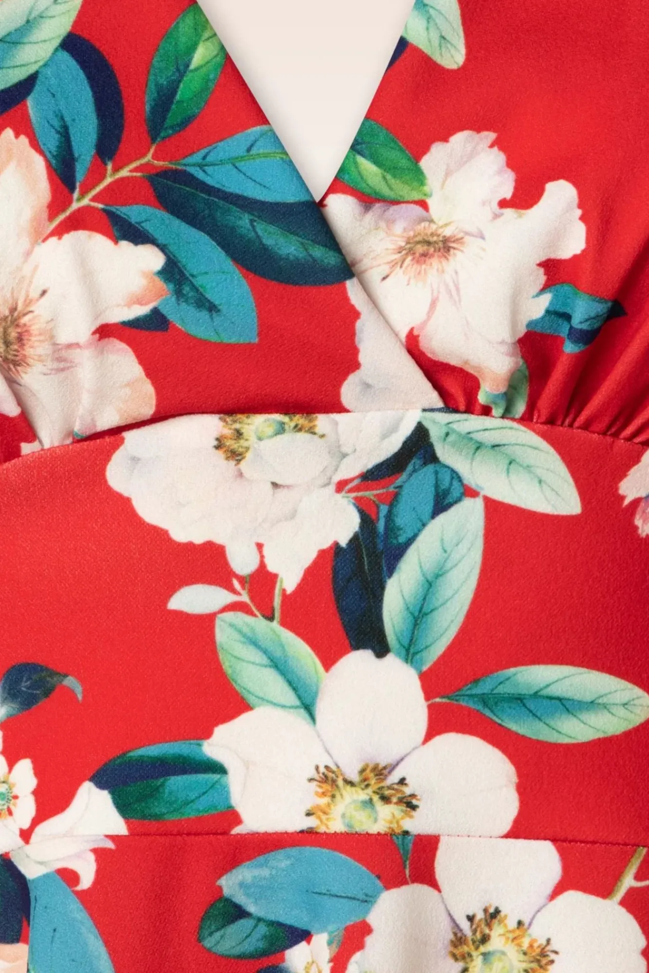 Sale Miley Flower Swing Jurk In Felrood Vrouwen Plus Size Jurken