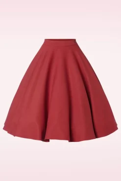 Clearance Milla Swing Rok In Rood Vrouwen Rokken